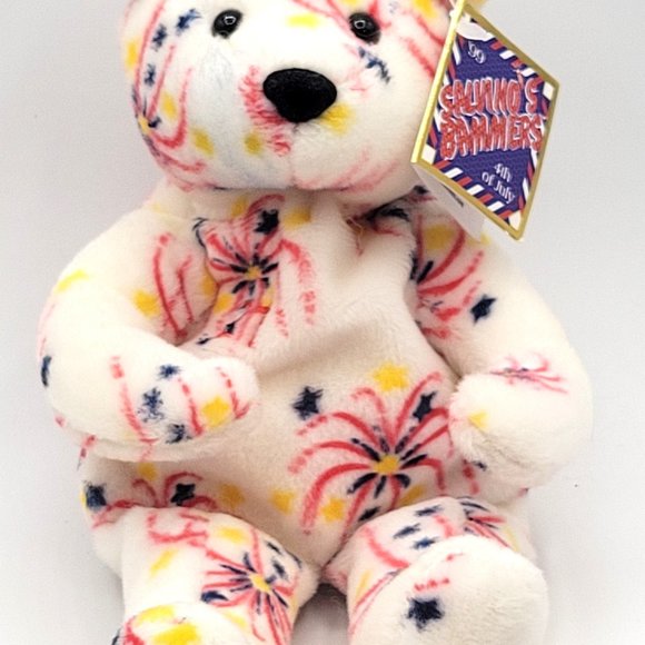 Salvino's Bammers Sammy Sosa #21 1999 4th of July Chicago Cubs Plush Bean Bear - Picture 2 of 8